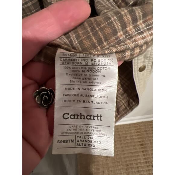 Vintage Carhartt chore jacket size 2X barn coat flannel lined - Picture 6 of 6